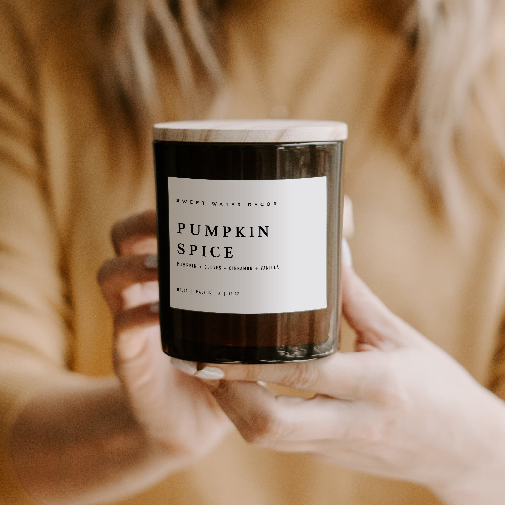 Pumpkin Spice 11 oz Soy Candle | Sweet Water Decor