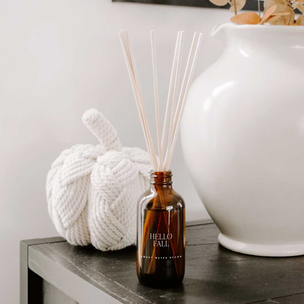 Hello Fall Amber Reed Diffuser | Sweet Water Decor