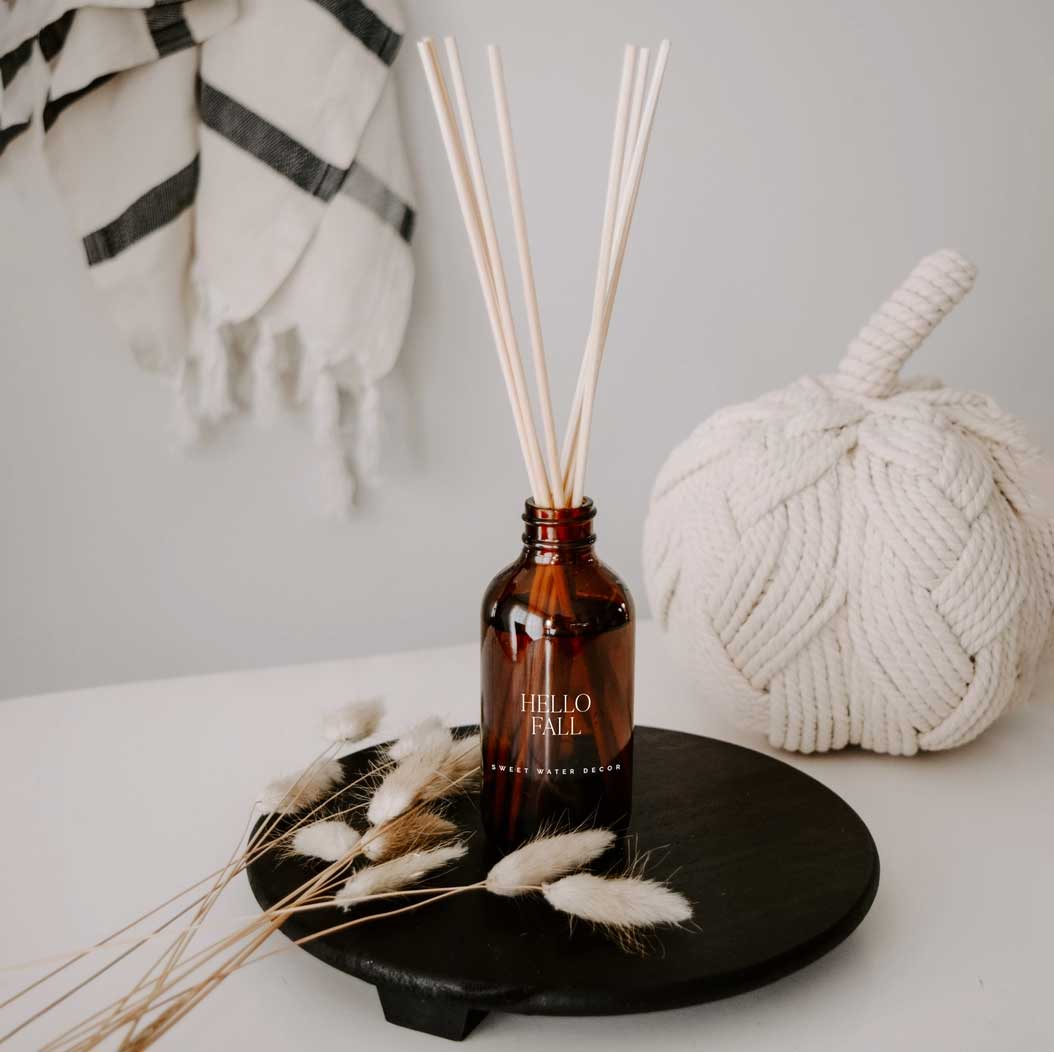 Hello Fall Amber Reed Diffuser | Sweet Water Decor