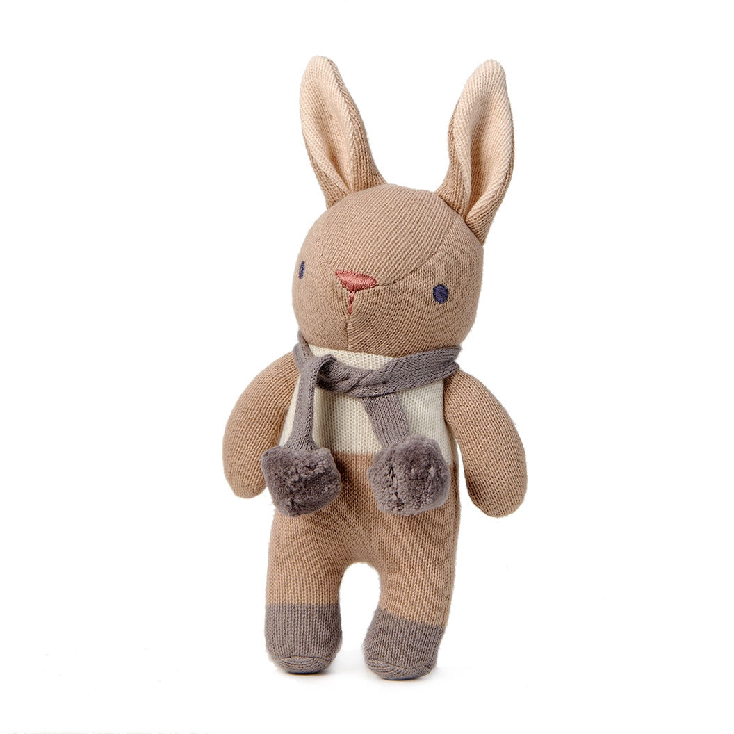 Baby Threads | Taupe Bunny Rattle